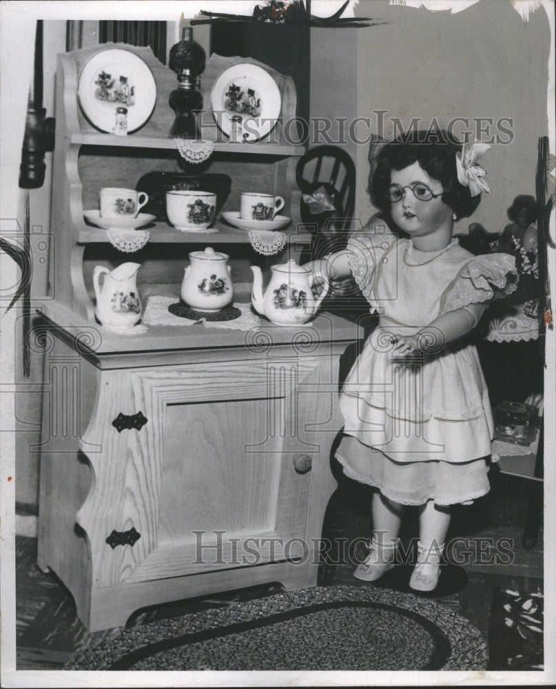 1958 Press Photo Human Bieng Toy Model Doll - Historic Images