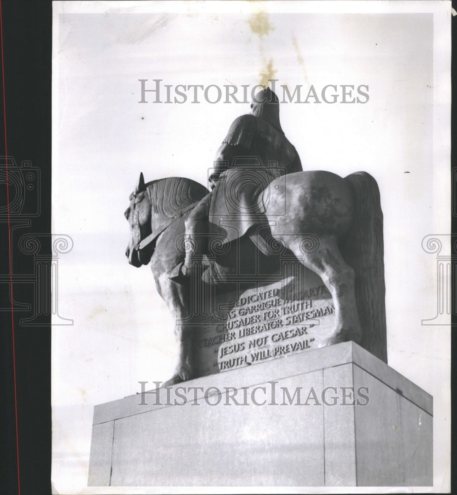 1955 Press Photo Tomáš Garrigue Masaryk - Historic Images
