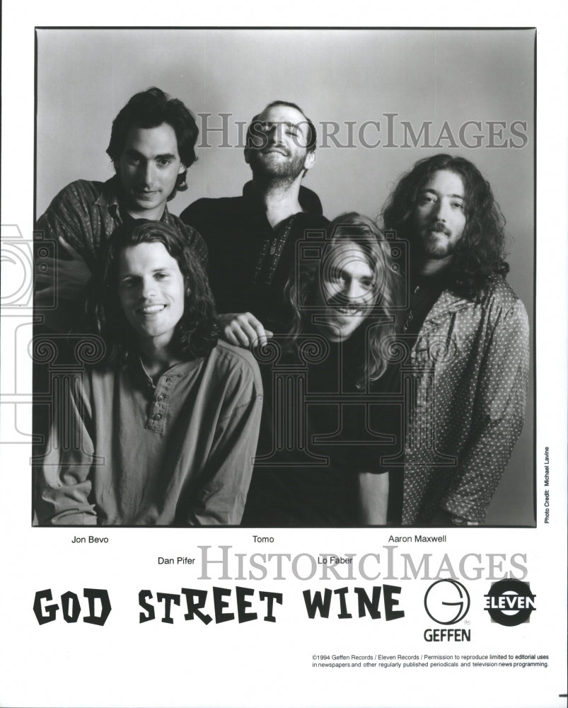 1994 God Street Wine Jam Band - Historic Images