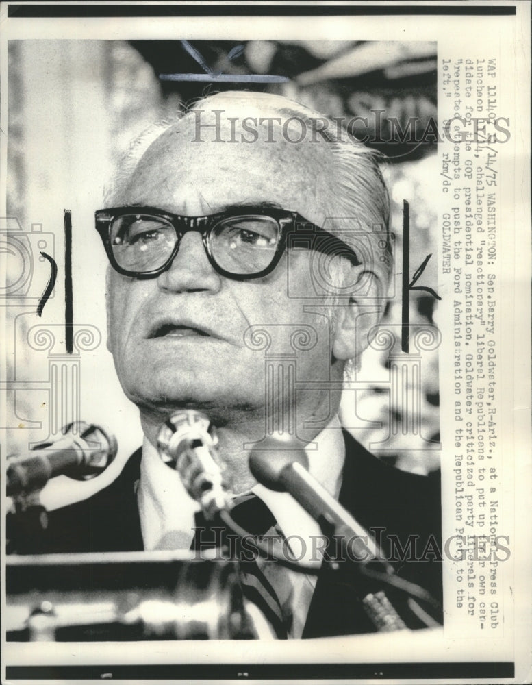 1974 Press Photo Barry Goldwater - Historic Images