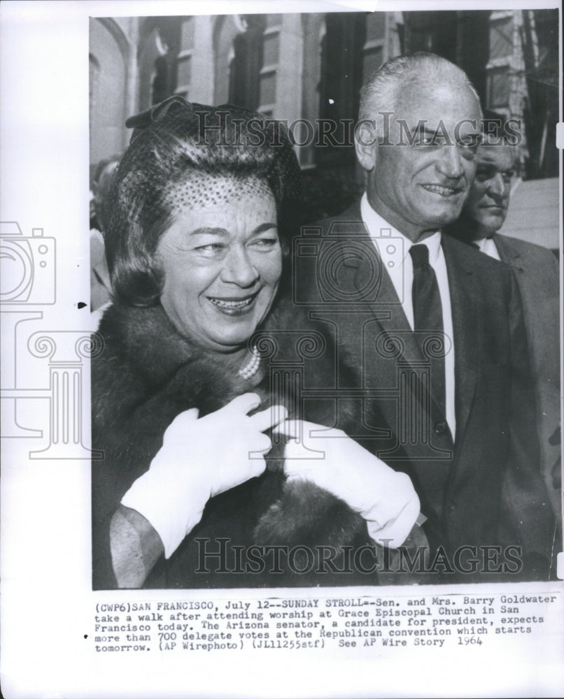 1964 Mr. And Mrs. Barry Goldwater - Historic Images