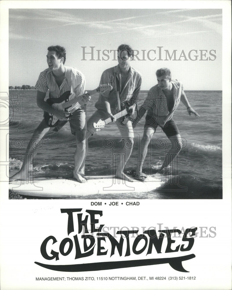 1993 Press Photo Goldentones Dom Joe Chad Band Surf - Historic Images