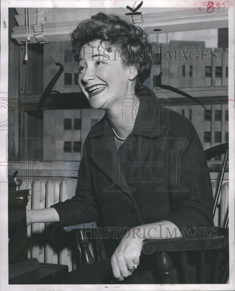 1958 Detroit Dody Goodman Actress Laughing - Historic Images