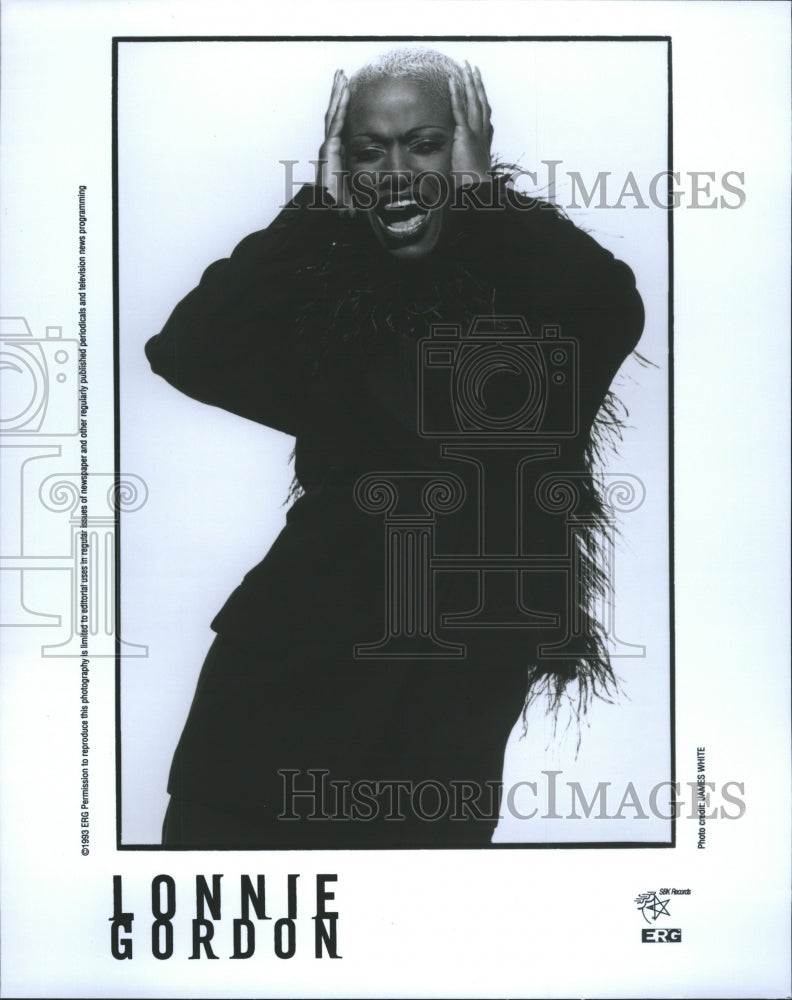 1993 ERG Records Entertainer Lonnie Gordon - Historic Images