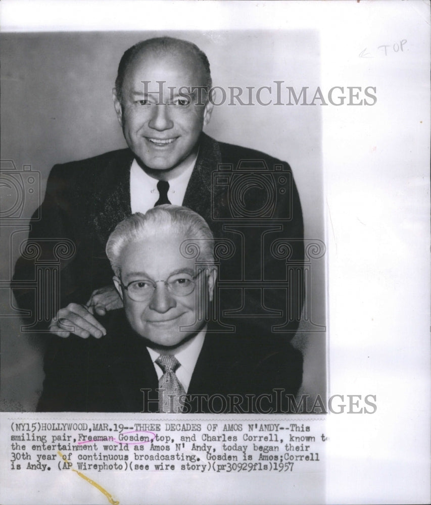 1957 Freeman Gosden And Charles Correll  - Historic Images