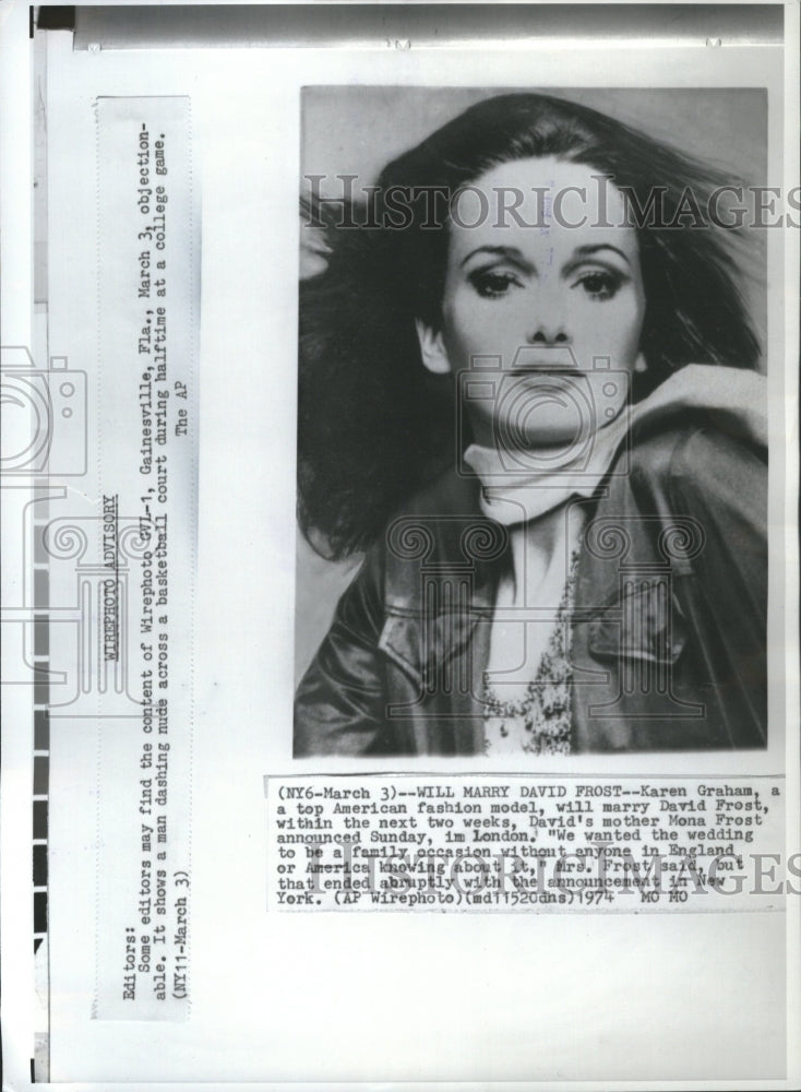 1974 Karen Ann Graham Estee Lauder model - Historic Images
