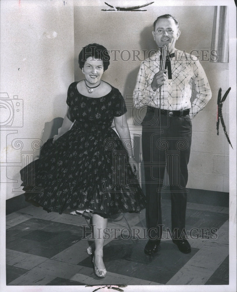 1961 Square Dance Caller - Historic Images