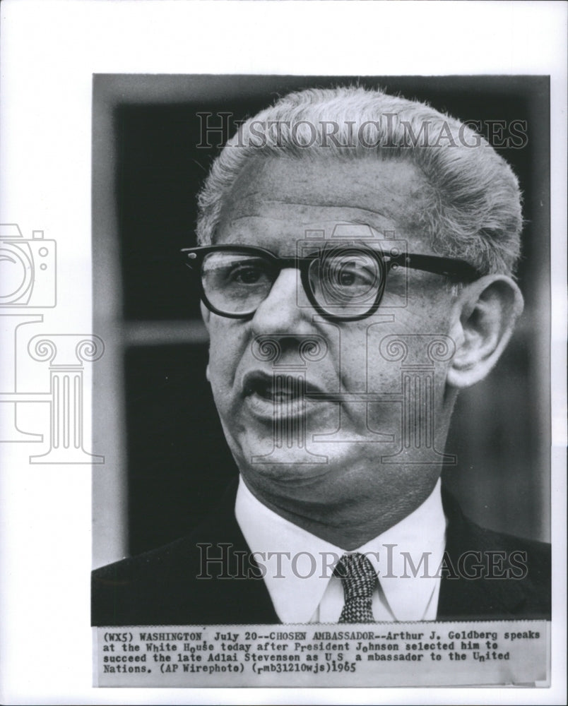 1965 Arthur J. Goldberg US Ambassador - Historic Images