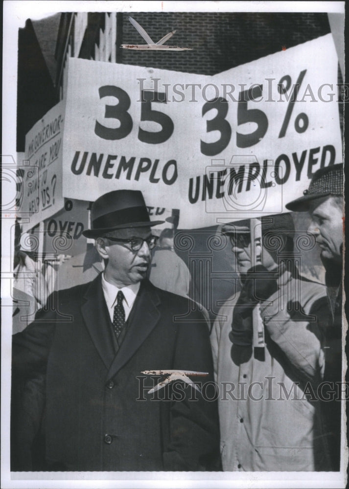 1961 Press Photo of Jobless Americans - Historic Images