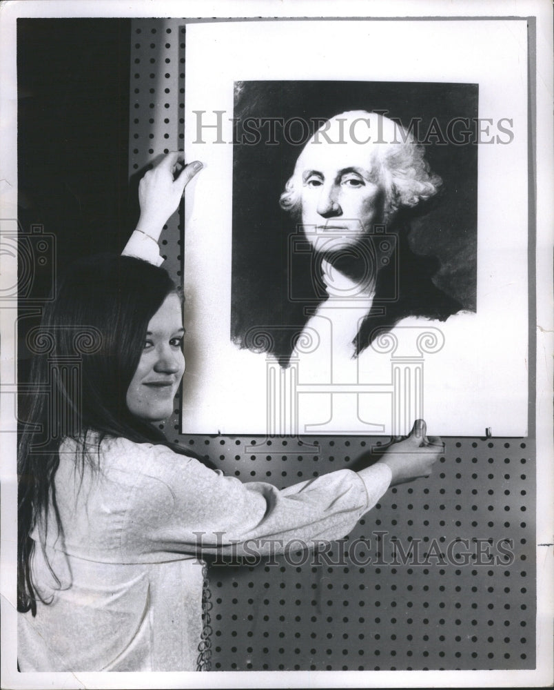 1970 George Washington's painting - Historic Images