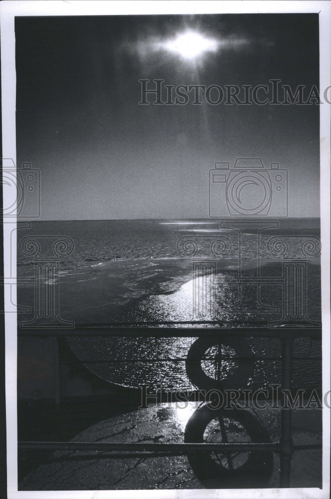1967 Sunset Lake Huron S.T. Crapo - Historic Images