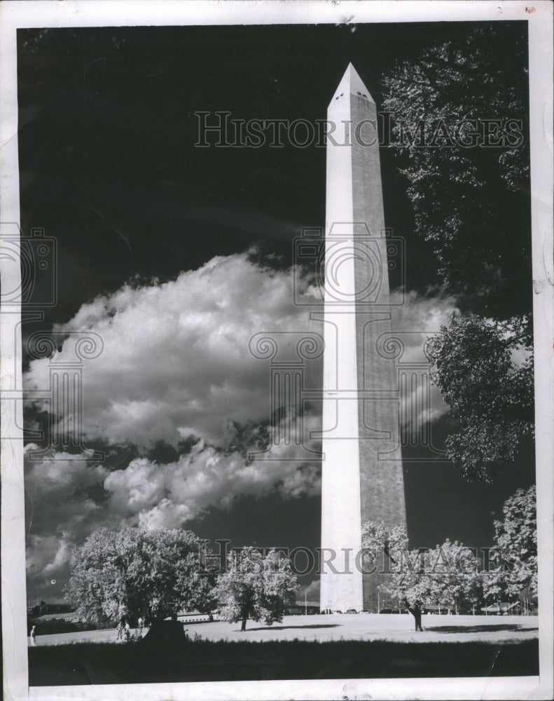 1951 George Washington Monument Press Photo - Historic Images