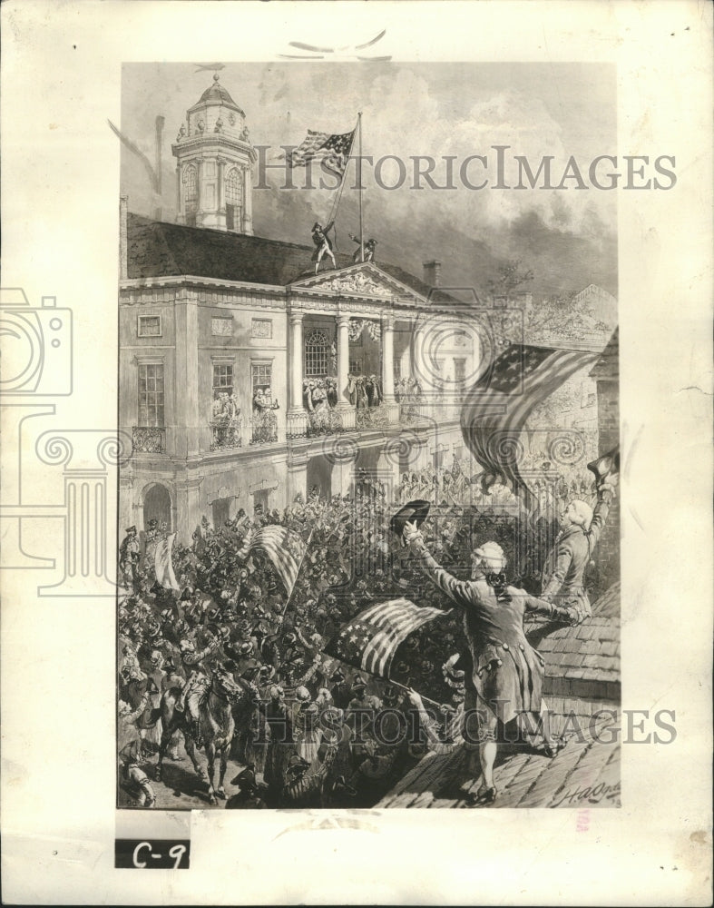 1934 George Washington Inauguration Sketch - Historic Images