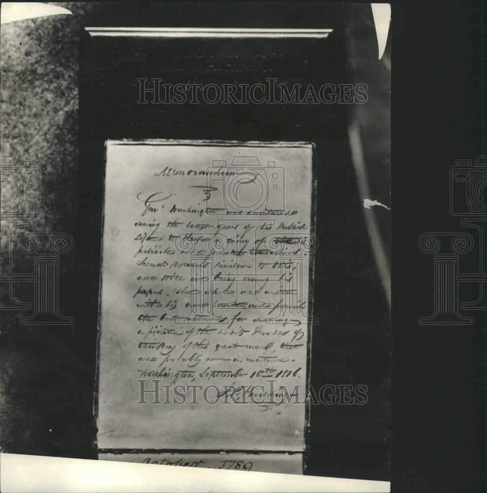 1924 Press Memorandum - Historic Images