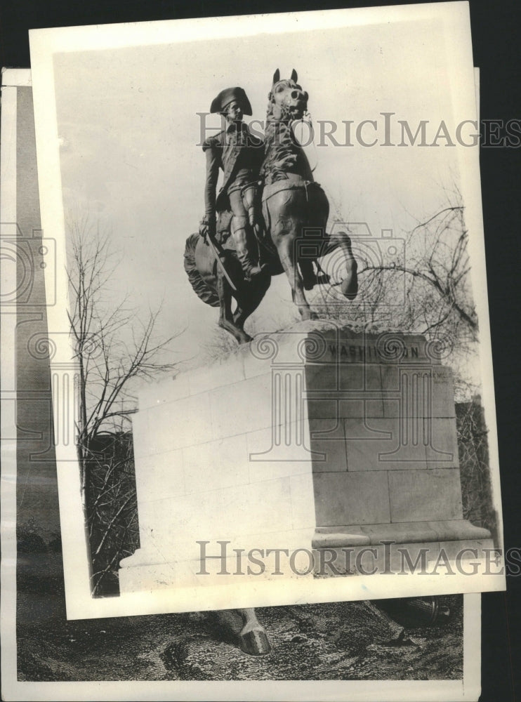 1937 Statue of George Washington - Historic Images