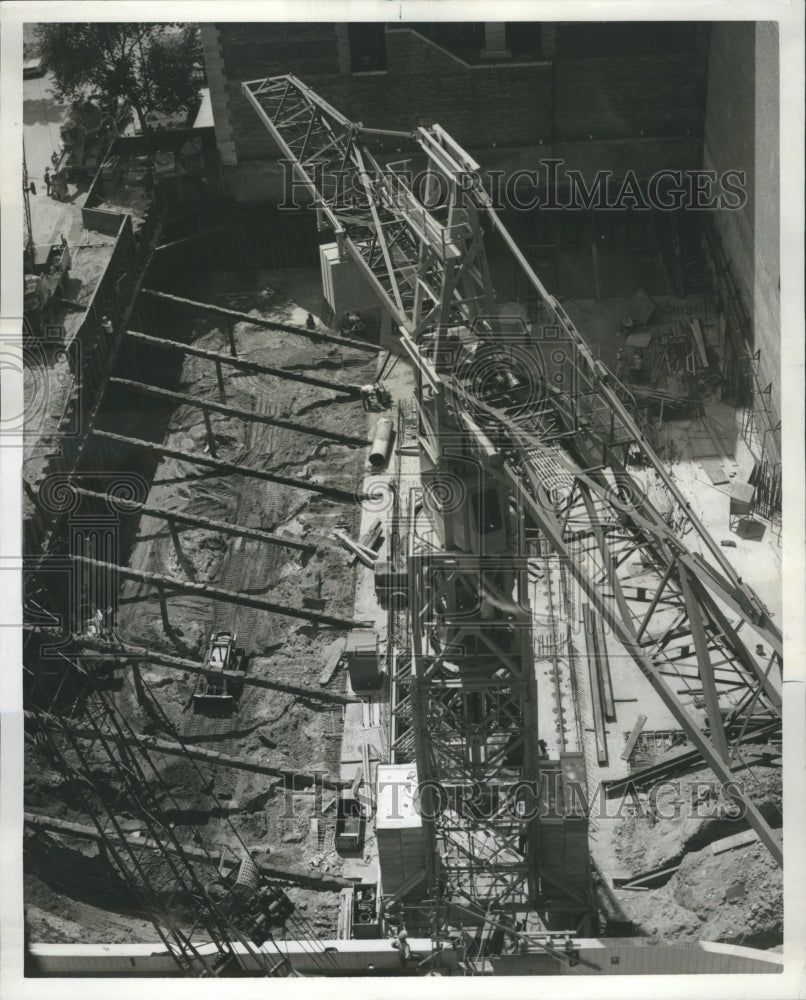 1967 Crane Construction American Hospital - Historic Images