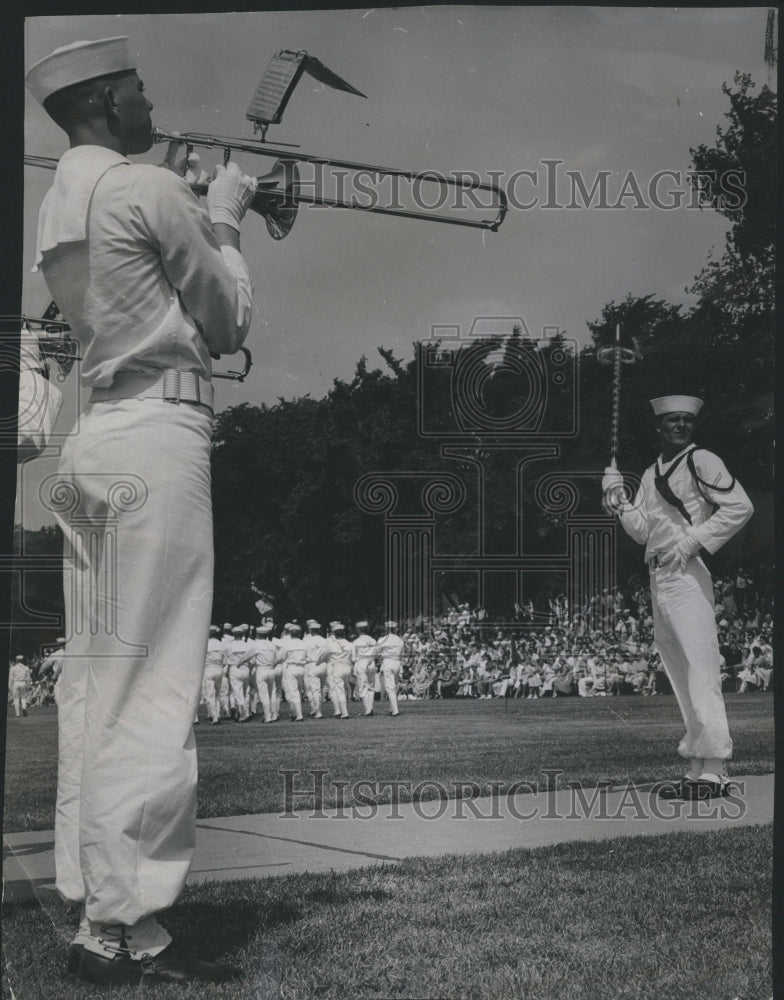 1961 US Naval Training Great Lakes Anniv - Historic Images