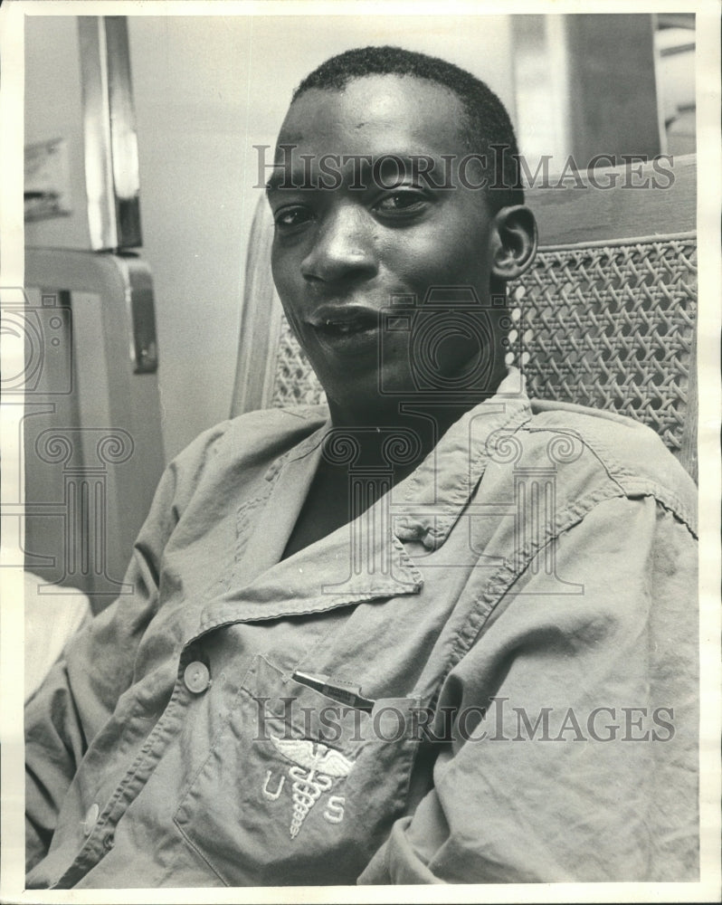 1966 Great Lakes Hospital US Navy PFC  - Historic Images
