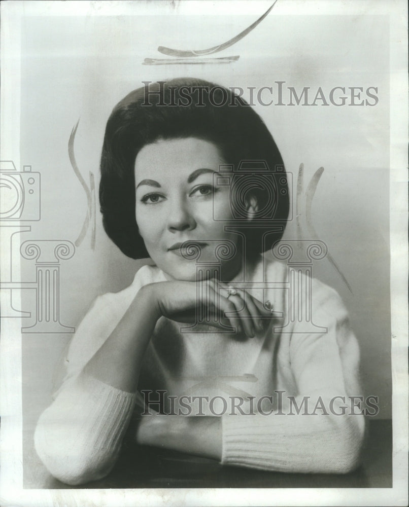 1966 Singer Nadja Withkowska. - Historic Images