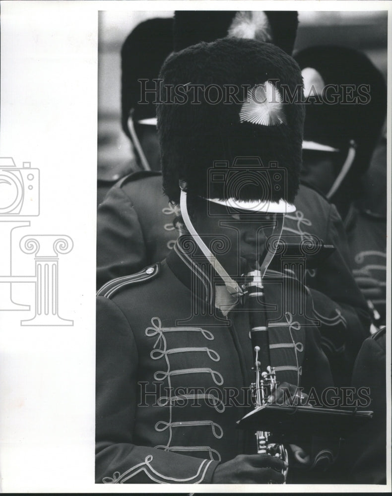 1989 Curie HS Band Playing Groundbreaking - Historic Images