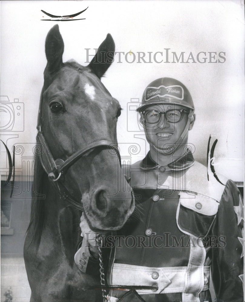 1963 Harold Fisher Horse Racing Driver - Historic Images