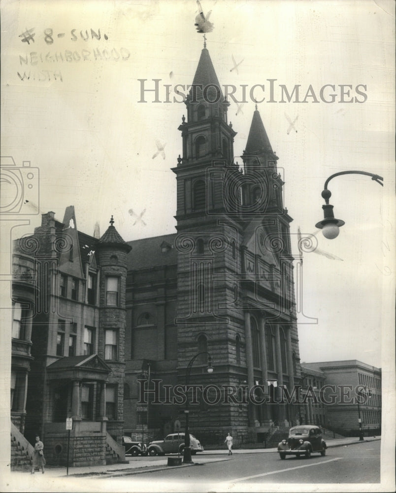 1939 Press Photo Sorrows Roman Catholic Church West Sid - Historic Images