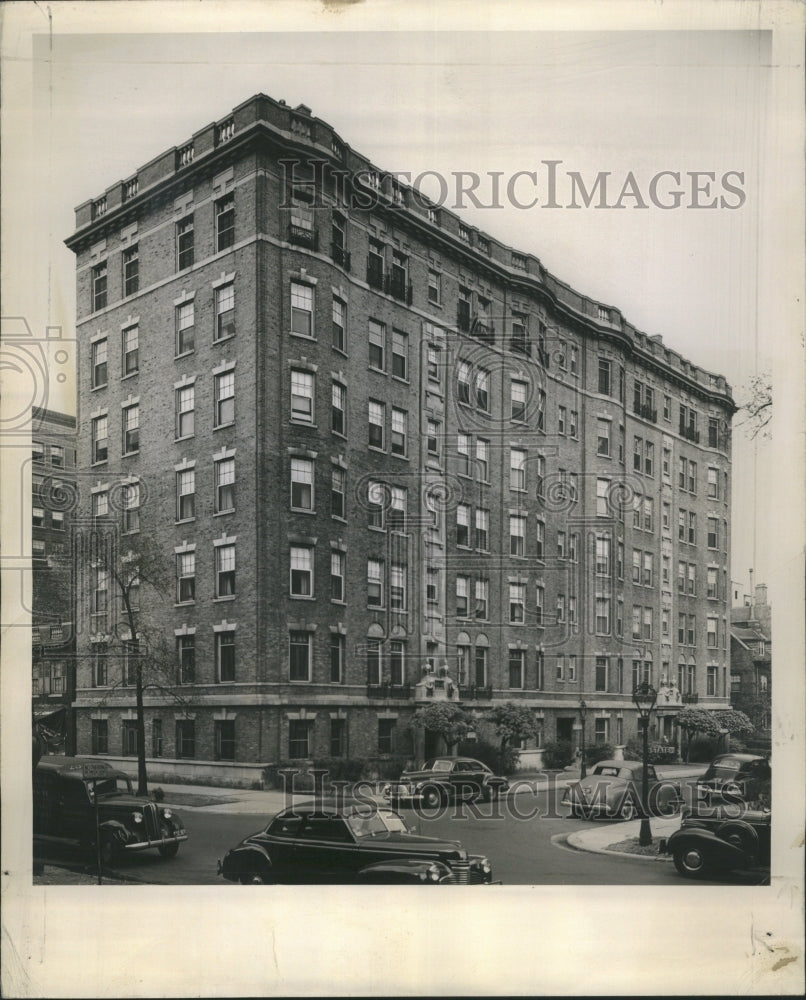 1944 Building Scott Street Cars Road Apartm - Historic Images