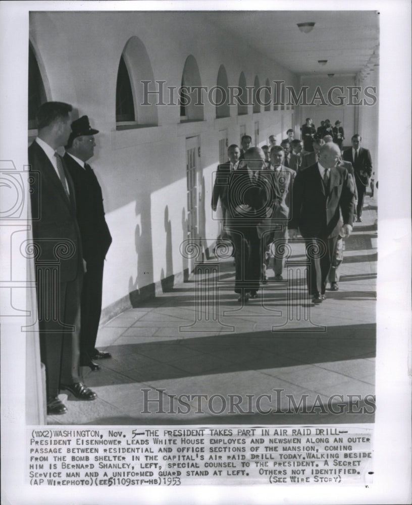 1953 White House Pesident Eisenhower - Historic Images
