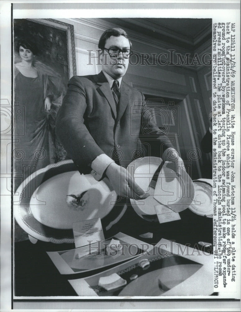 1969 John Ketchum White House Plate - Historic Images