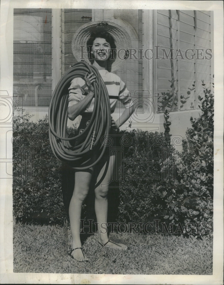 1958 Plastic Rubber Garden Hose Pounds - Historic Images