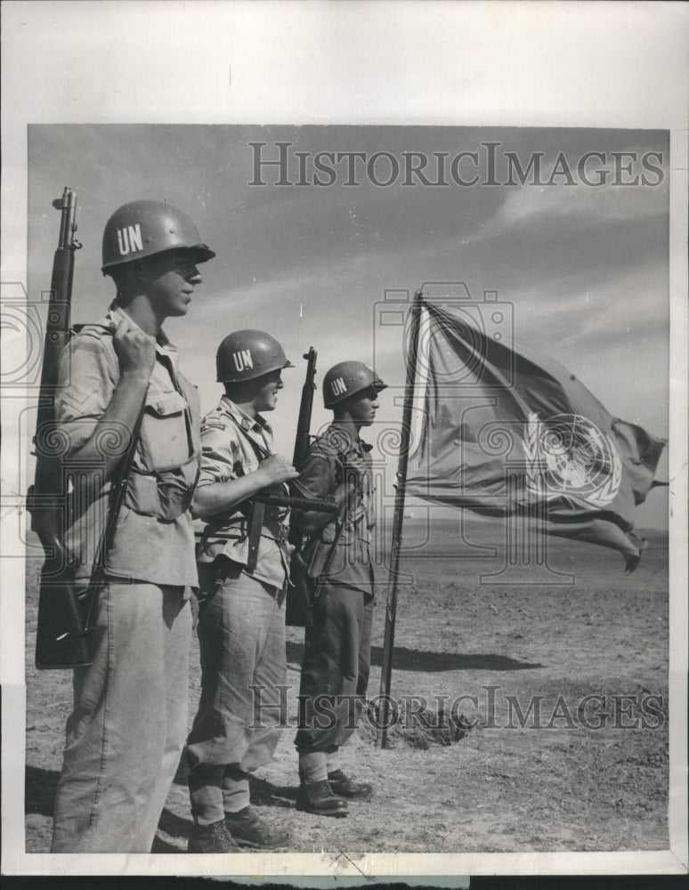1957 United Nations Emergency Force Soldier - Historic Images