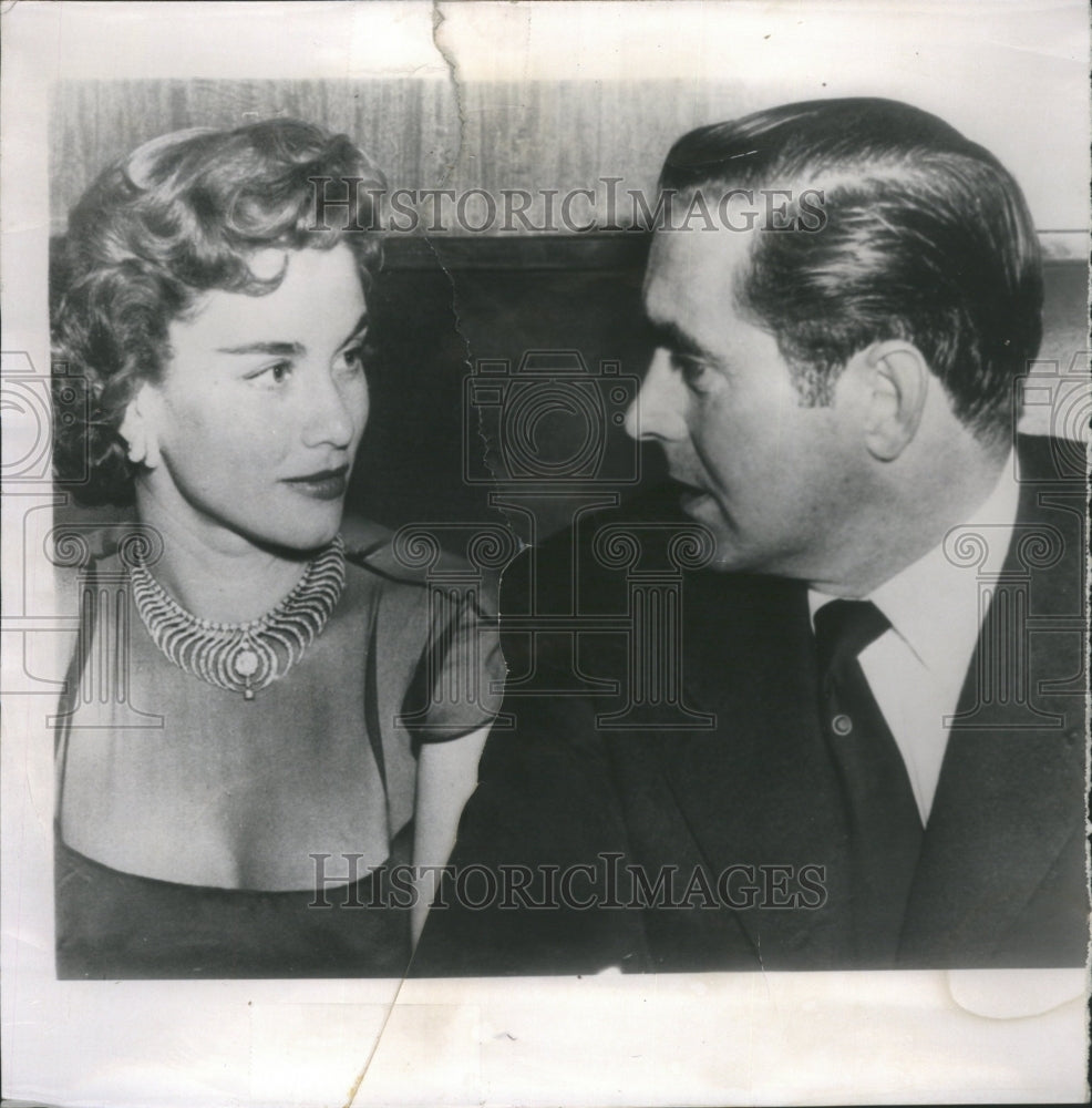 1954 Tyrone Power Linda Christian divorce - Historic Images