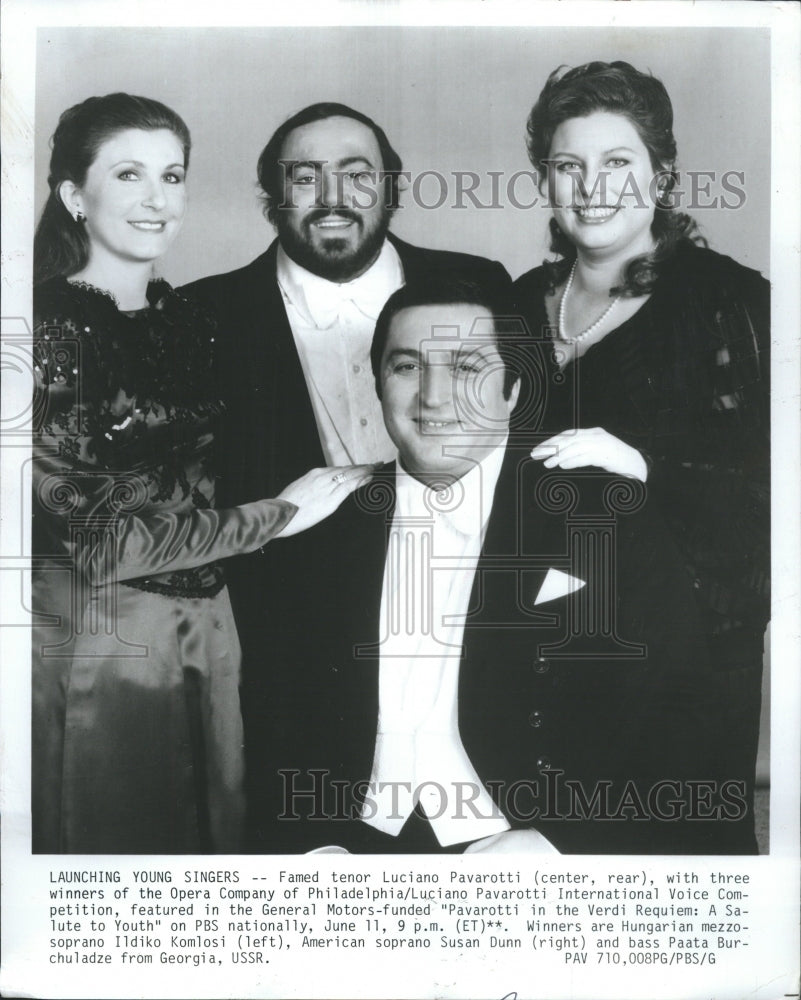 1986 Luciano Pavarotti Voice Competition - Historic Images