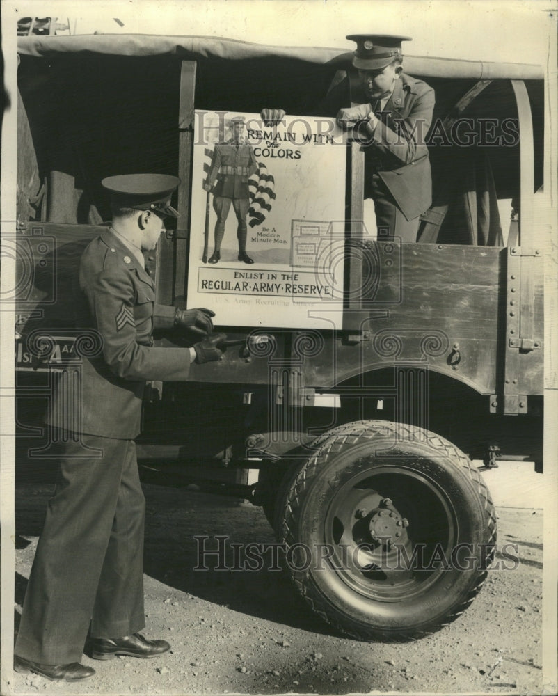 1939 Press Photo Srgt.Waldemar Hoksen Harold Eveland - Historic Images