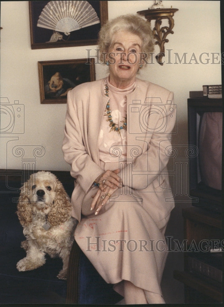 1987 Dorothy Patterson Actress Actress Dog - Historic Images