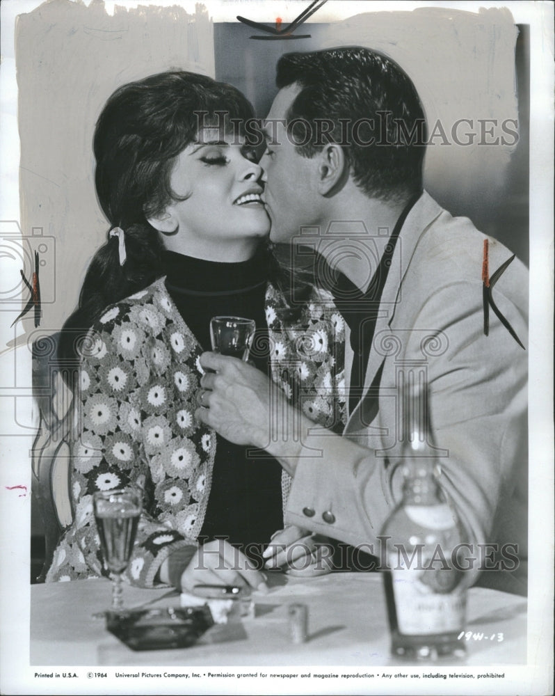 1965 Gina Lollobrigida Roch Hudson Actress - Historic Images