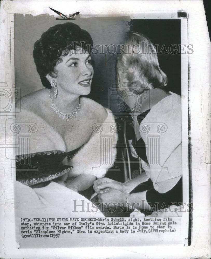 1957 Maria  Schell Austin Gina Lollobrigida - Historic Images