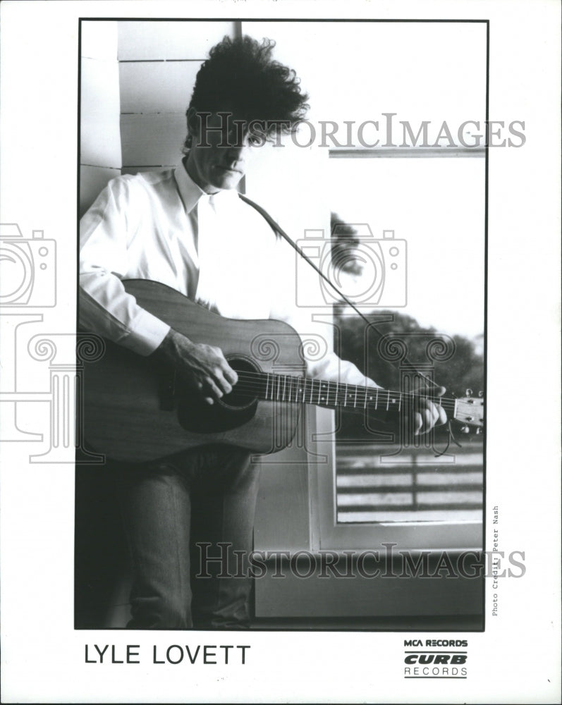 1990 Lyle Lovett Singer Actor Song Writer - Historic Images