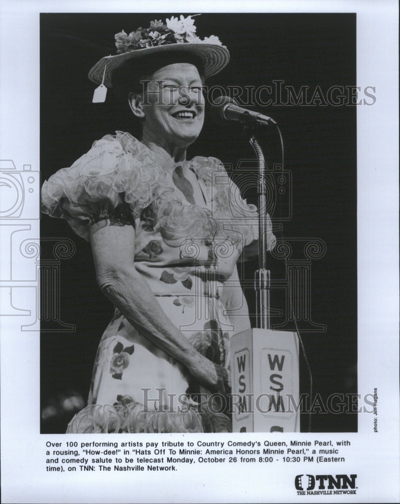 1993 Minnie Pearl Commedy Queen Hats Off Mi - Historic Images