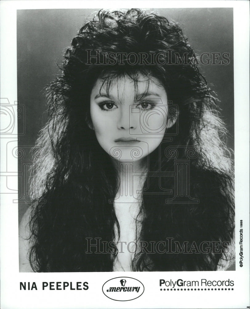 1988 Nia Peeples Actress Dance Music Singer - Historic Images