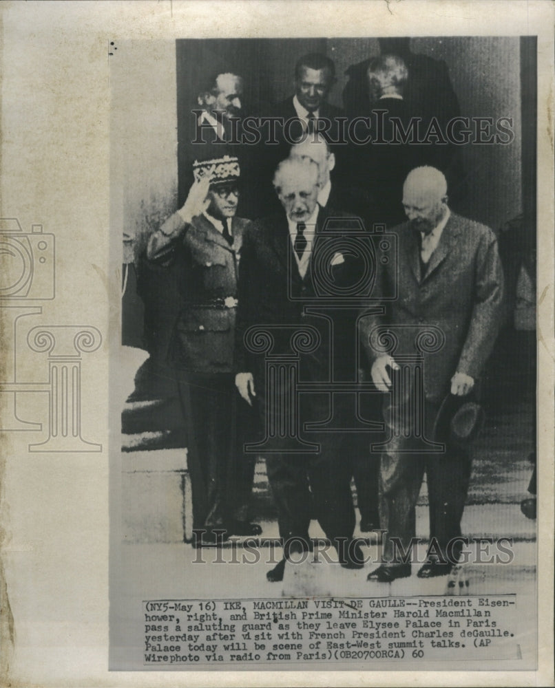 1960 MacMillan visit De Gaulle - Historic Images