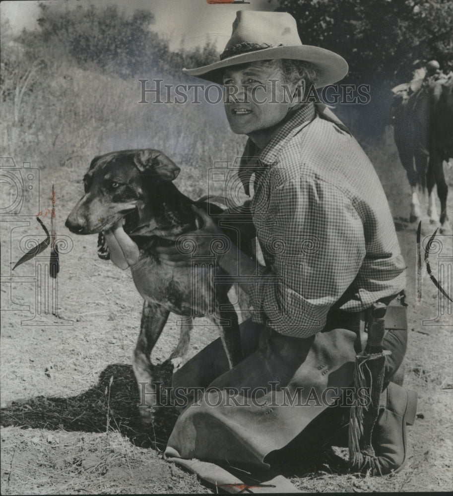 1964 Brian Keith Actor Television Dog - Historic Images