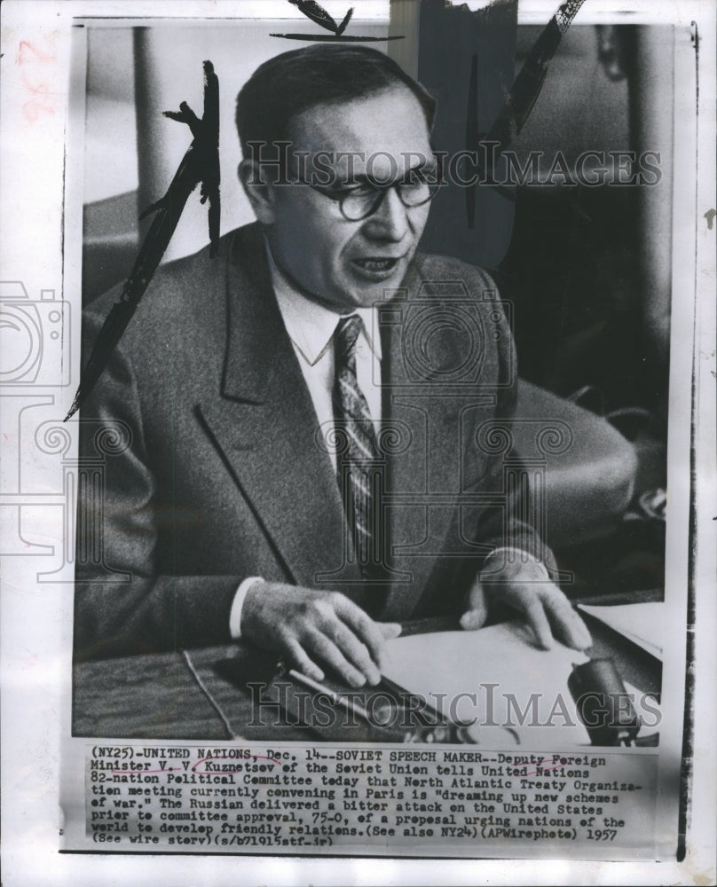 1960 Kuznetsov Deputy Foreign Mnister Smith - Historic Images