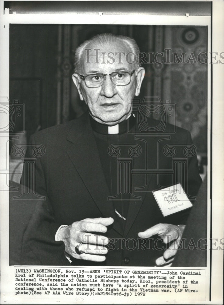 1972 Korl talks to Catholic Bishops - Historic Images