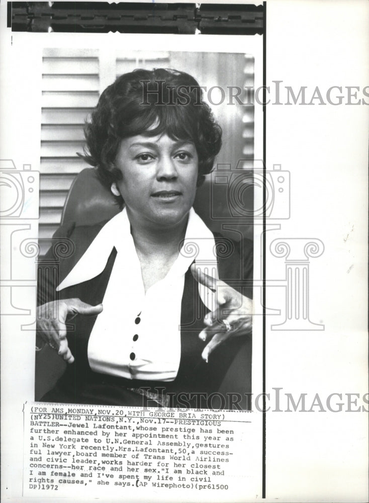 1972 Jewel Lafontant Deputy Solicitor - Historic Images