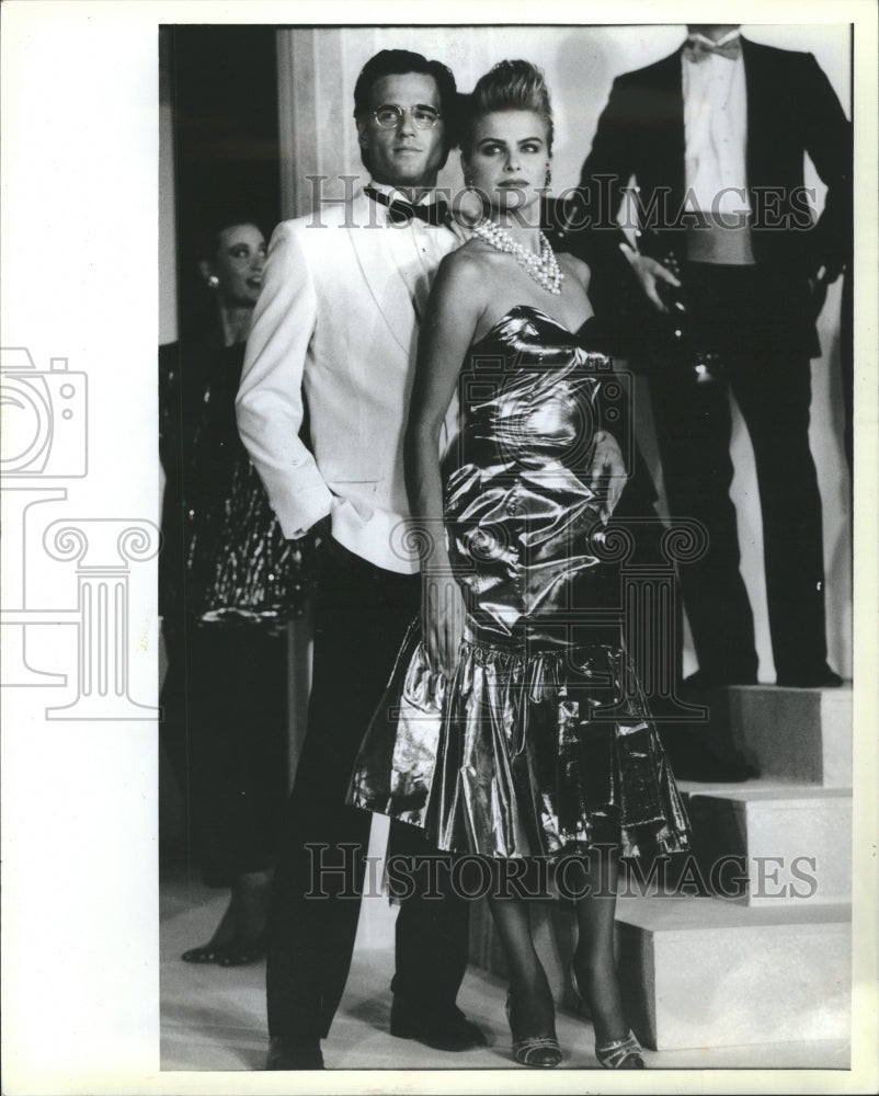 1986 Jim Petrakis Fashion Models Glitzy - Historic Images