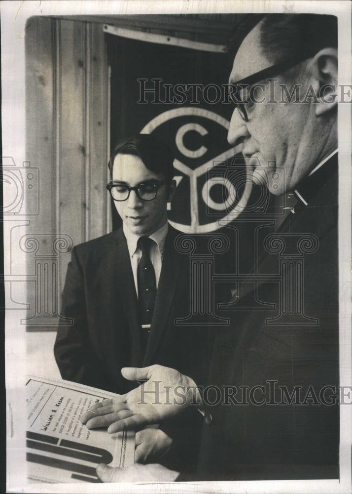 1970 Press Photo CYO Boy Citizen Year Award Kozak - Historic Images