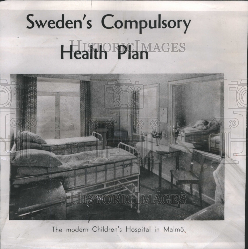 1955 Swedish Children&#39;s Hospital - Historic Images