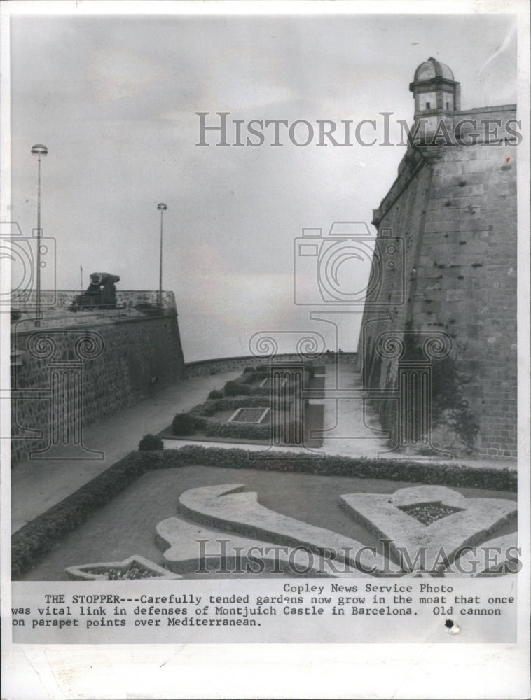 1966 Montjuich Castle Barcelona Spain - Historic Images