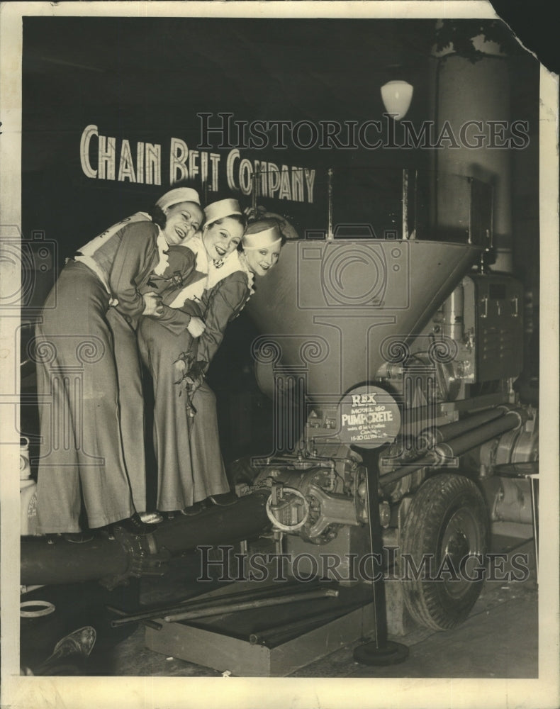 1937 Concrete Mixer Displayed Join National - Historic Images
